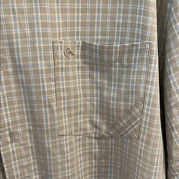 Men's Beige Plaid Shirt - Picture 3 of 5